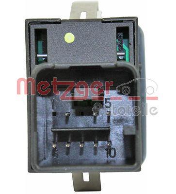 Interrupteur, commande de frein de stationnement (Commande de frein de parking) METZGER 0916403